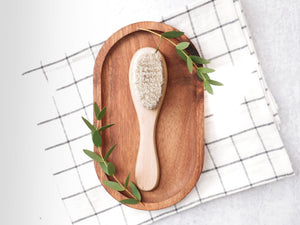 Newborn and Toddler Hairbrush - Little Flower Soap Co