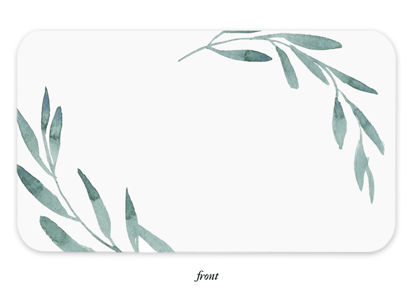 Olive Branch Little Notes - 85 Flat Cards - Little Flower Soap Co