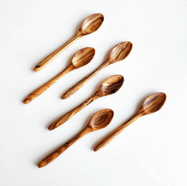 Olive Wood Mini Spoon - Qty 1 - Little Flower Soap Co