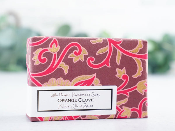 Orange Clove - Large Bar Soap 6oz - Little Flower Soap Co