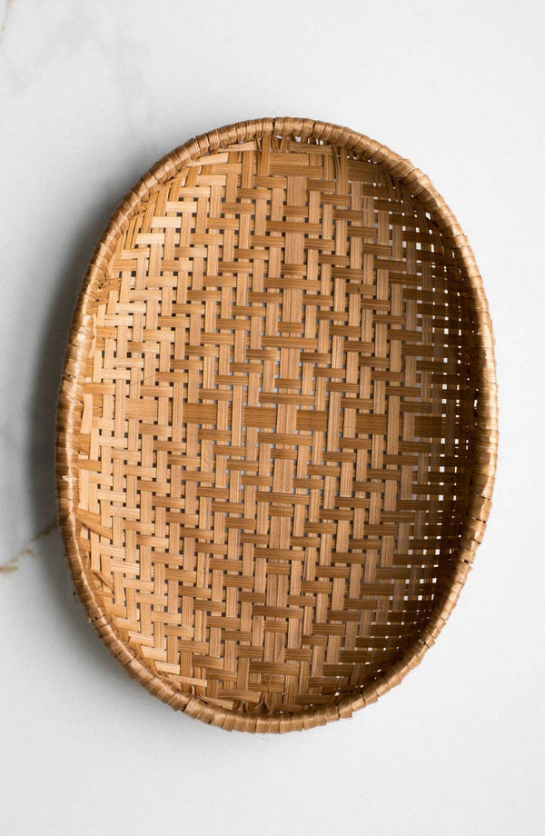 Oval Farmhouse Basket - Smoked Bamboo - Little Flower Soap Co