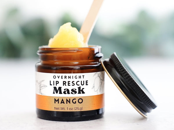 Overnight Lip Rescue Mask - Vanilla Mint - Little Flower Soap Co