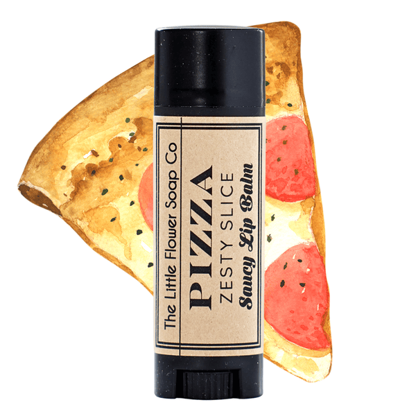 Pizza Lip Balm - Mens Chapstick - Little Flower Soap Co