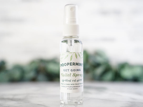 Poopermint Funny Punny Potty Spray - 2oz - Little Flower Soap Co