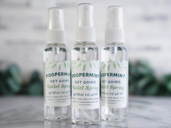 Poopermint Funny Punny Potty Spray - 2oz - Little Flower Soap Co