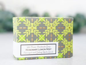 Rosemary Lemon Mint - Handmade Bar Soap - Little Flower Soap Co