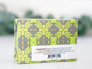 Rosemary Lemon Mint - Large Bar Soap 6oz - Little Flower Soap Co