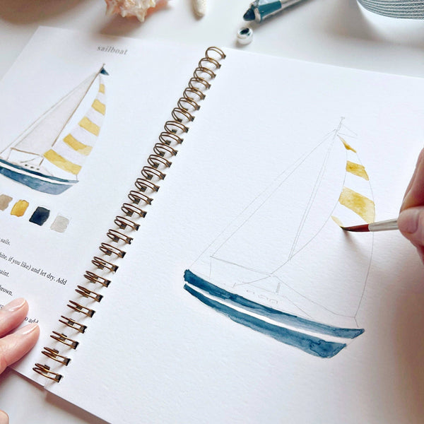 Seaside Watercolor Workbook - Little Flower Soap Co
