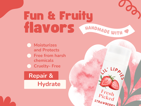 Set of 5 Lip Balms - Lil Lippies Wild Bunch - Little Flower Soap Co