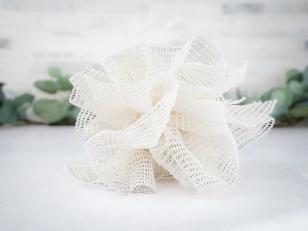 Shower Pouf | Ramie Exfoliating Sponge - Little Flower Soap Co