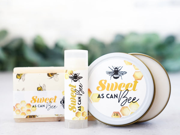 Sweet as Can Bee baby shower favors or pregnancy announcement - Little Flower Soap Co