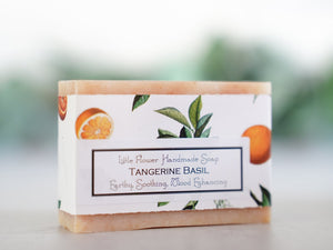 Tangerine Basil - Handmade Bar Soap - Little Flower Soap Co