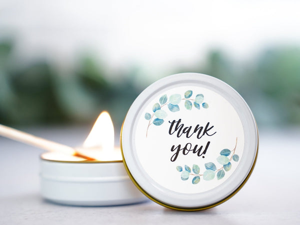 Thank You small candle and lip balm gift - Little Flower Soap Co