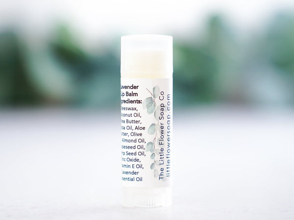 Thank You small candle and lip balm gift - Little Flower Soap Co