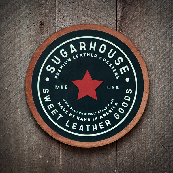 The Good Sht Leather Coaster - Little Flower Soap Co