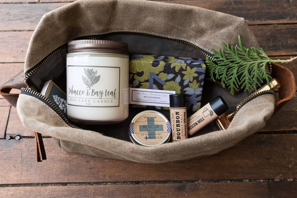 Tobacco and Bay Leaf Essential Oil - 8oz Soy Wax Candle - Little Flower Soap Co