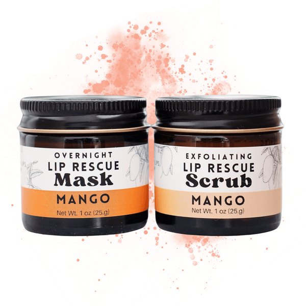 Vanilla Mint Lip Rescue Sugar Scrub - Exfoliating lip treatment - Little Flower Soap Co