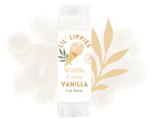 Waffle Cone Vanilla Lip Balm - Lil' Lippies Kids - Little Flower Soap Co