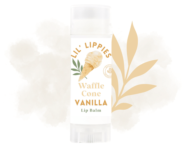 Waffle Cone Vanilla Lip Balm - Lil' Lippies Kids - Little Flower Soap Co