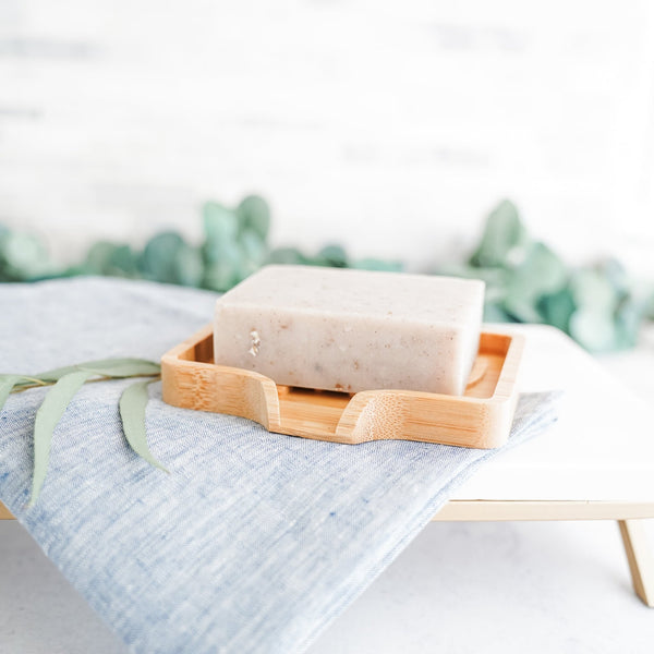 Wavy Lift Bamboo Soap Dish - Little Flower Soap Co