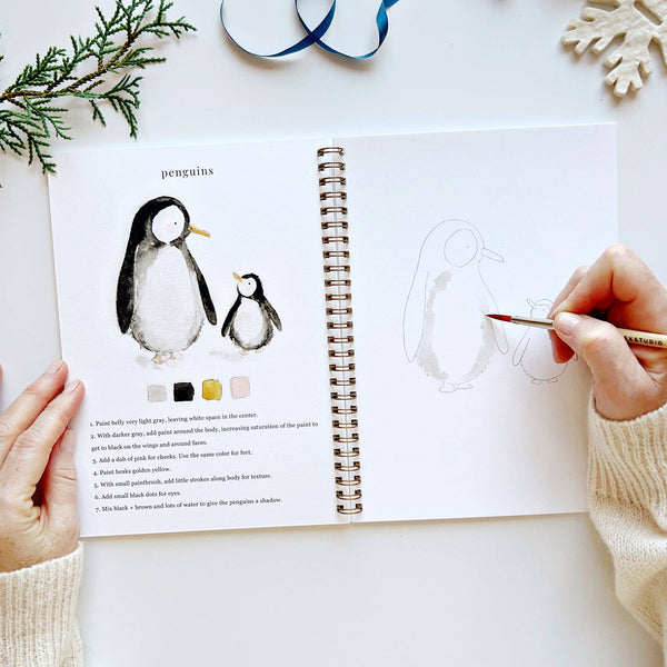 Winter Watercolor Workbook - Little Flower Soap Co