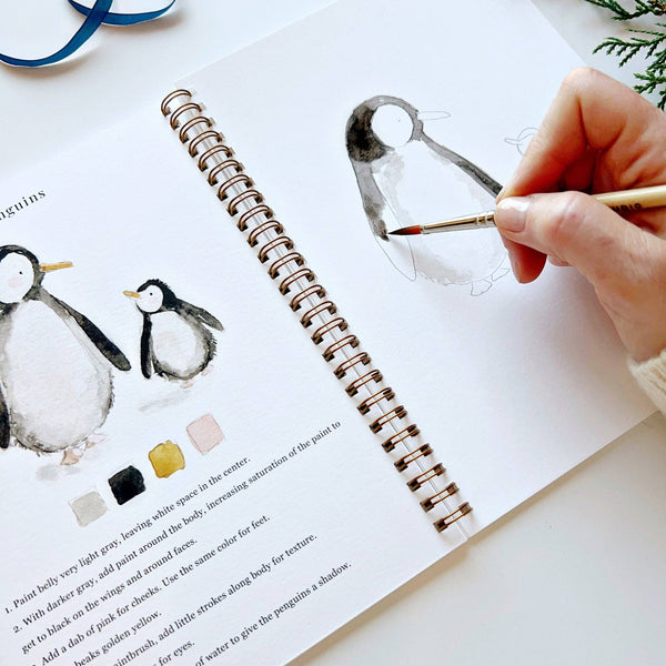 Winter Watercolor Workbook - Little Flower Soap Co