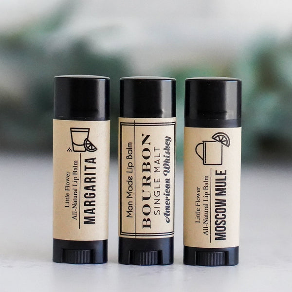 All Natural Lip Balms - Set of 5 - Little Flower Soap Co