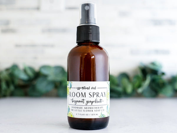 Bergamot Grapefruit Essential Oil Room Spray - Little Flower Soap Co
