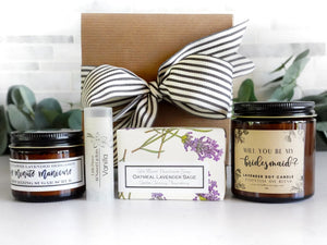 Bridesmaids Ask Gift - Will you be my Bridesmaid Relaxation Box - Little Flower Soap Co