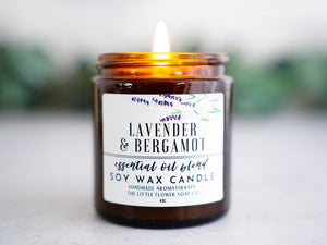 Fresh Peach Hand Poured Candle - Little Flower Soap Co