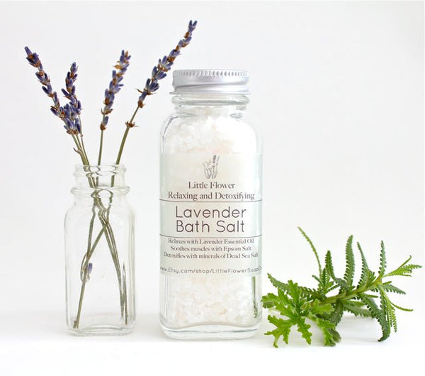 Lavender Dead Sea Detox Bath Salt - Little Flower Soap Co