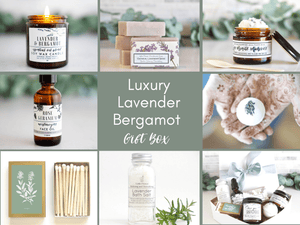 Luxurious Lavender Bergamot Self Care Gift Box - Mother's Day gift for Mom - Little Flower Soap Co