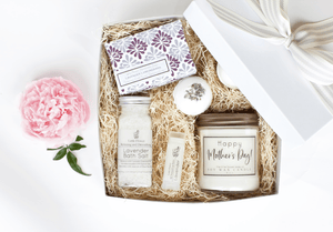 Mother's Day Relaxing Lavender Spa Gift Basket - Little Flower Soap Co
