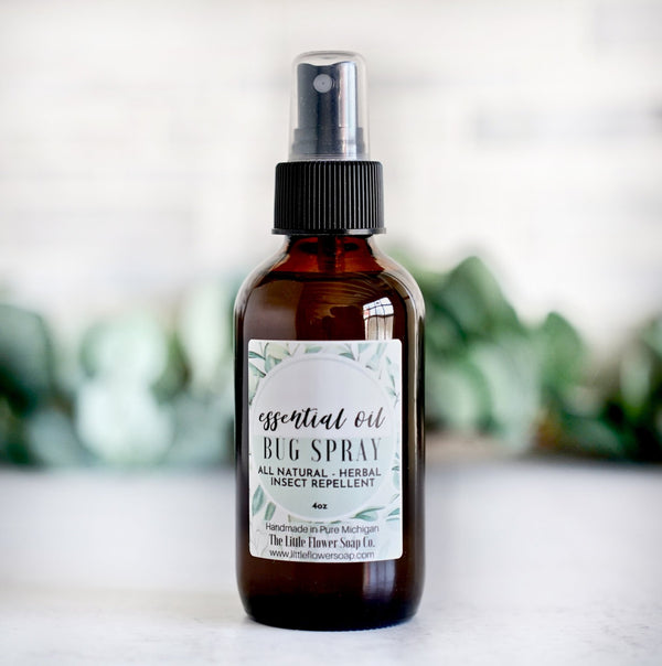 Natural Bug Spray - Essential Oil Insect Repellent - Little Flower Soap Co