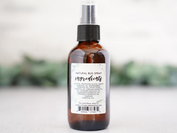 Natural Bug Spray - Essential Oil Insect Repellent - Little Flower Soap Co