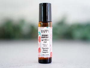 PEACE - Lavender Bergamot Essential Oil Roll - on Aromatherapy - Little Flower Soap Co