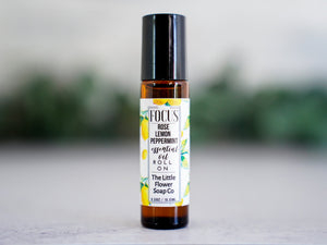PEACE - Lavender Bergamot Essential Oil Roll - on Aromatherapy - Little Flower Soap Co