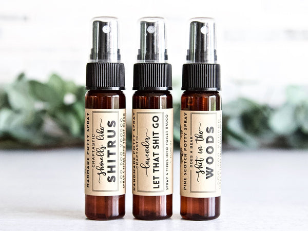 Potty Spray - Funny Gifts for Friends - Boyfriend - Dad - Little Flower Soap Co
