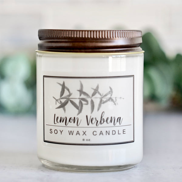 Pumpkin Spice Essential Oil - 8oz Soy Wax Candle - Little Flower Soap Co
