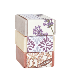 Set of 3 Bars Handmade Soaps for Bath or Sink Side - Little Flower Soap Co
