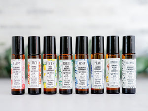 Set of 3 - Essential Oil Roll - on Aromatherapy - Little Flower Soap Co