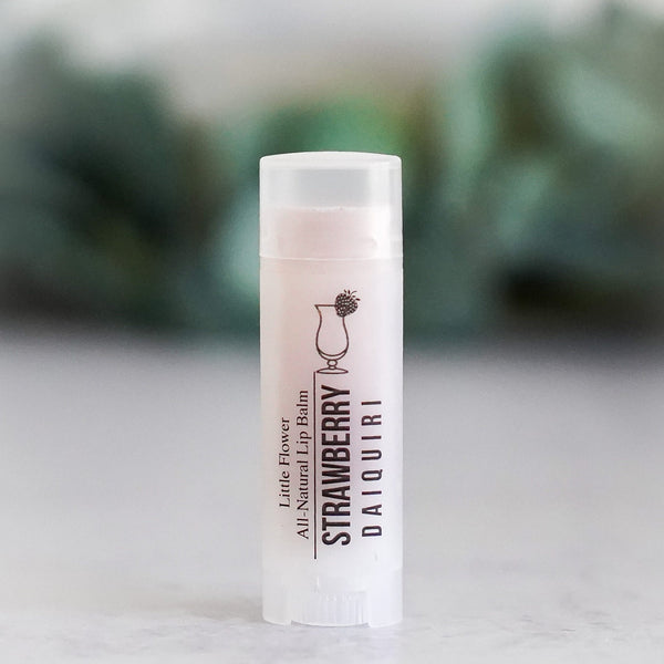 Strawberry Daiquiri Lip Balm - Happy Hour Cocktail Lip Balm - Little Flower Soap Co