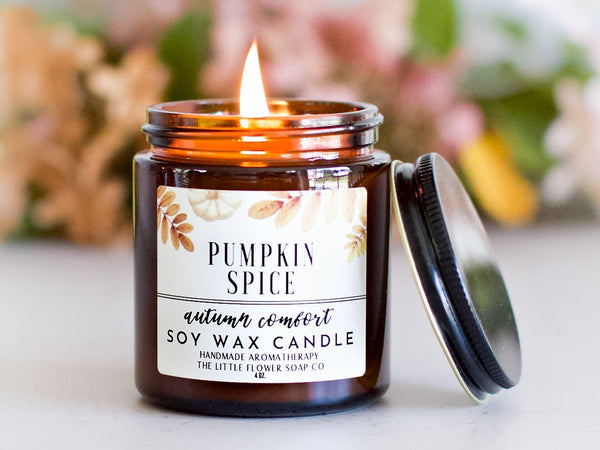 Suede and Hickory Hand Poured Candle - Little Flower Soap Co